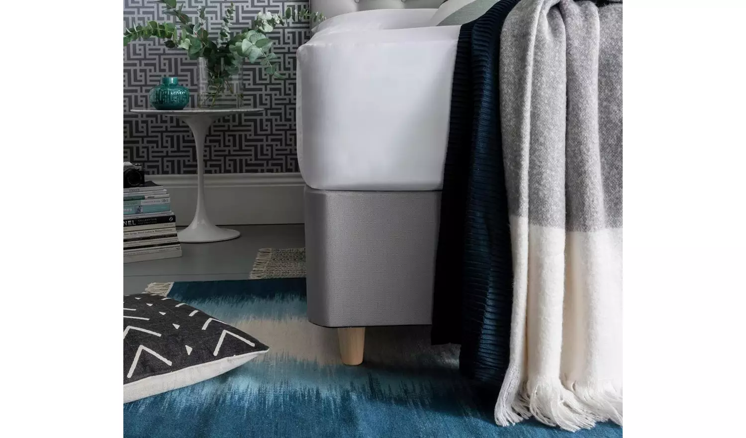 Silentnight Alaro Kingsize 2 Drawer Divan Set - Slate Grey