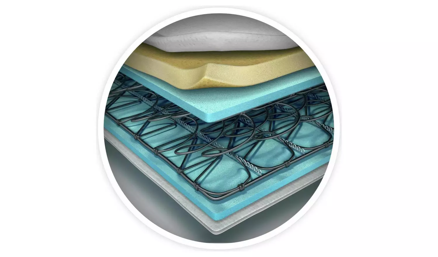 Silentnight Hatfield Single Memory Divan Bed - Grey