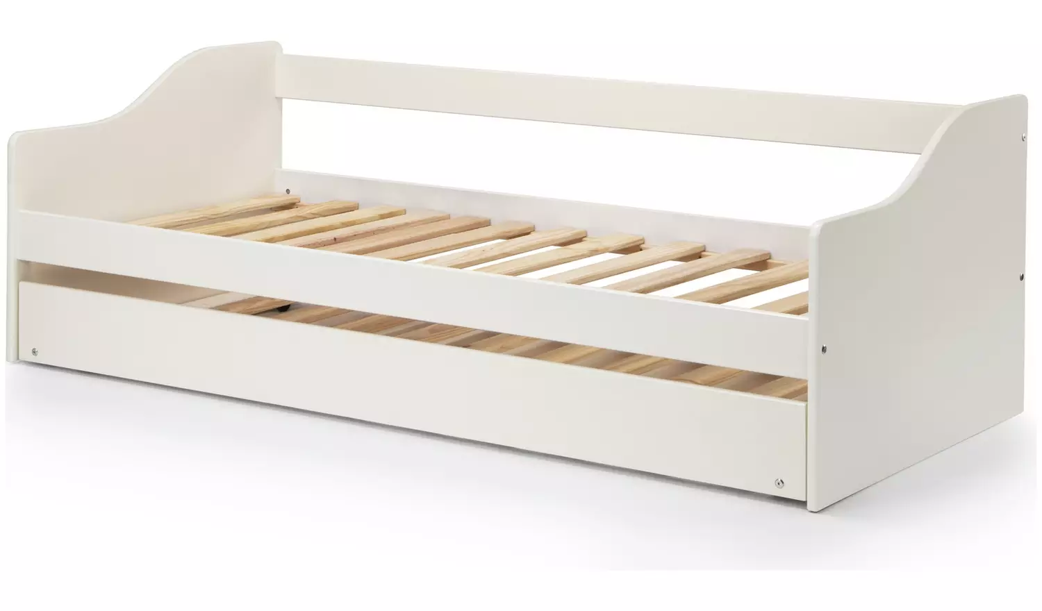 Julian Bowen Elba Wooden Day Bed with Trundle - White