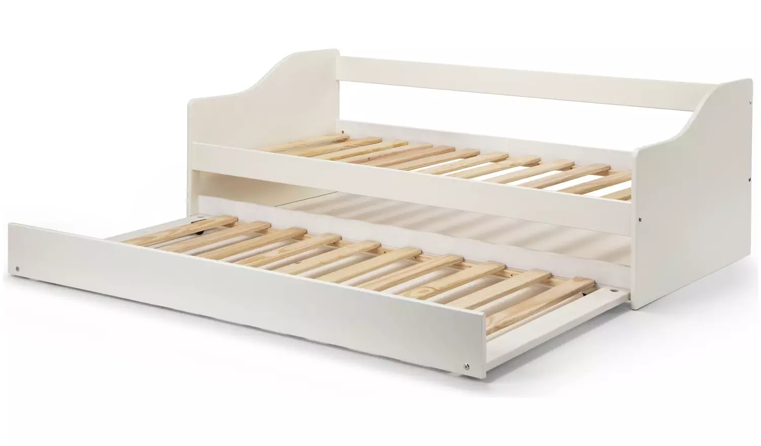 Julian Bowen Elba Wooden Day Bed with Trundle - White