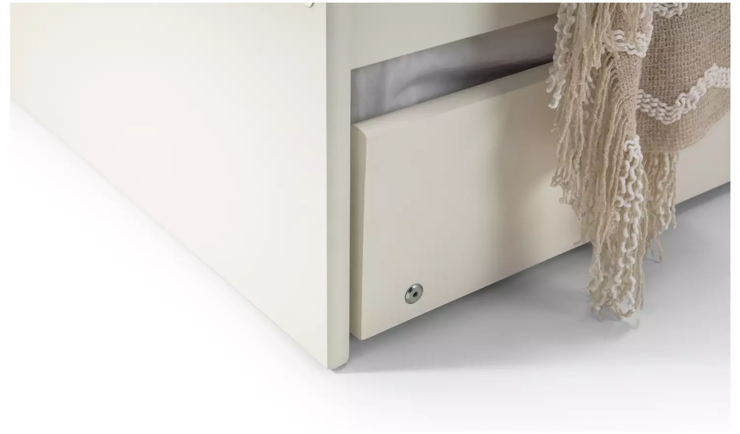 Julian Bowen Elba Wooden Day Bed with Trundle - White