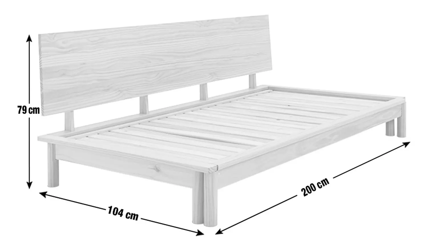 Habitat Akio Guest Bed Frame - Natural