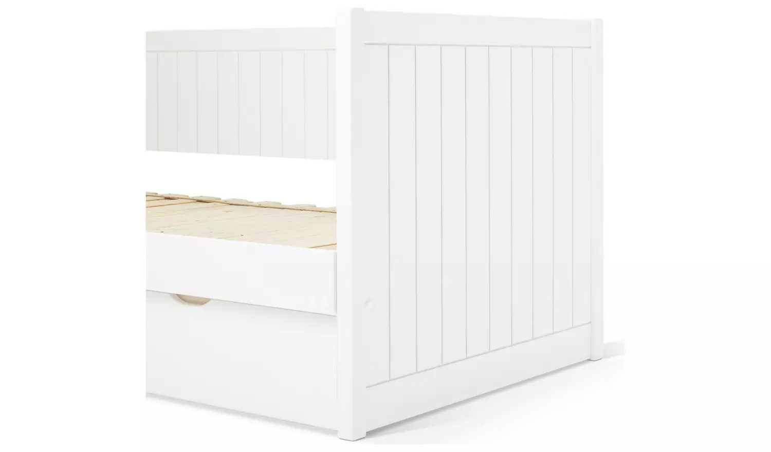 Habitat Axel Trundle Day Bed with 2 Mattresses - White