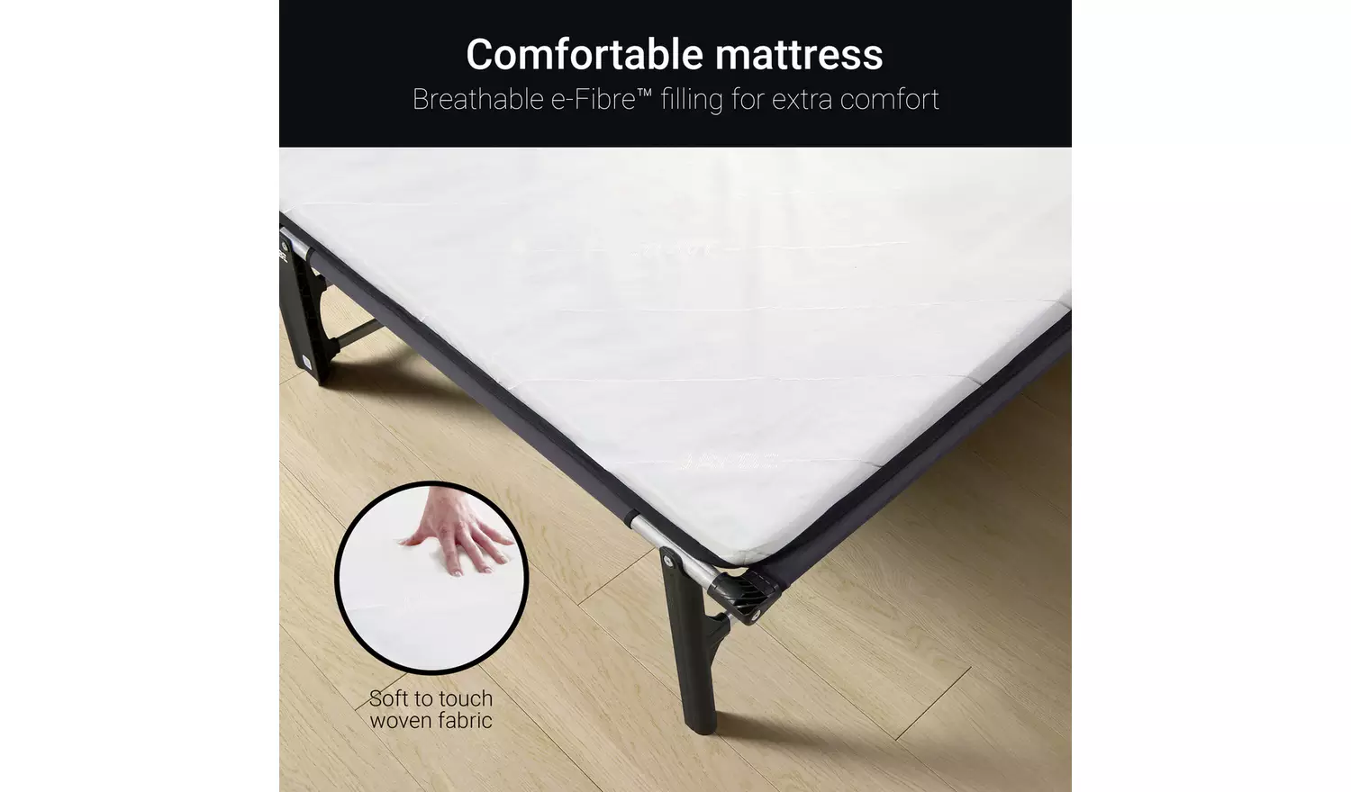 Jay-Be Compact Folding Bed with Mattress - Small Double