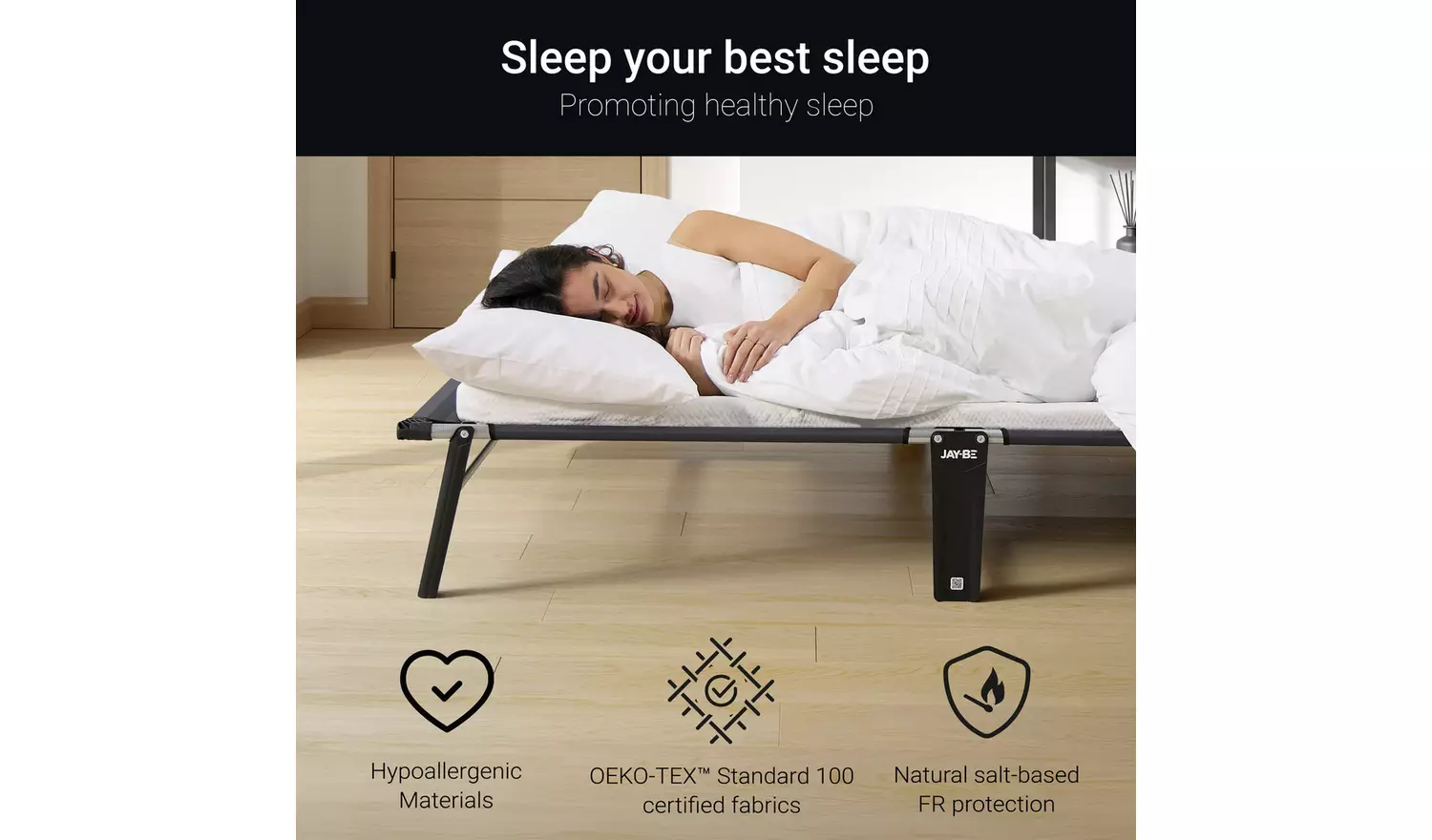 Jay-Be Compact Folding Bed with Mattress - Small Double