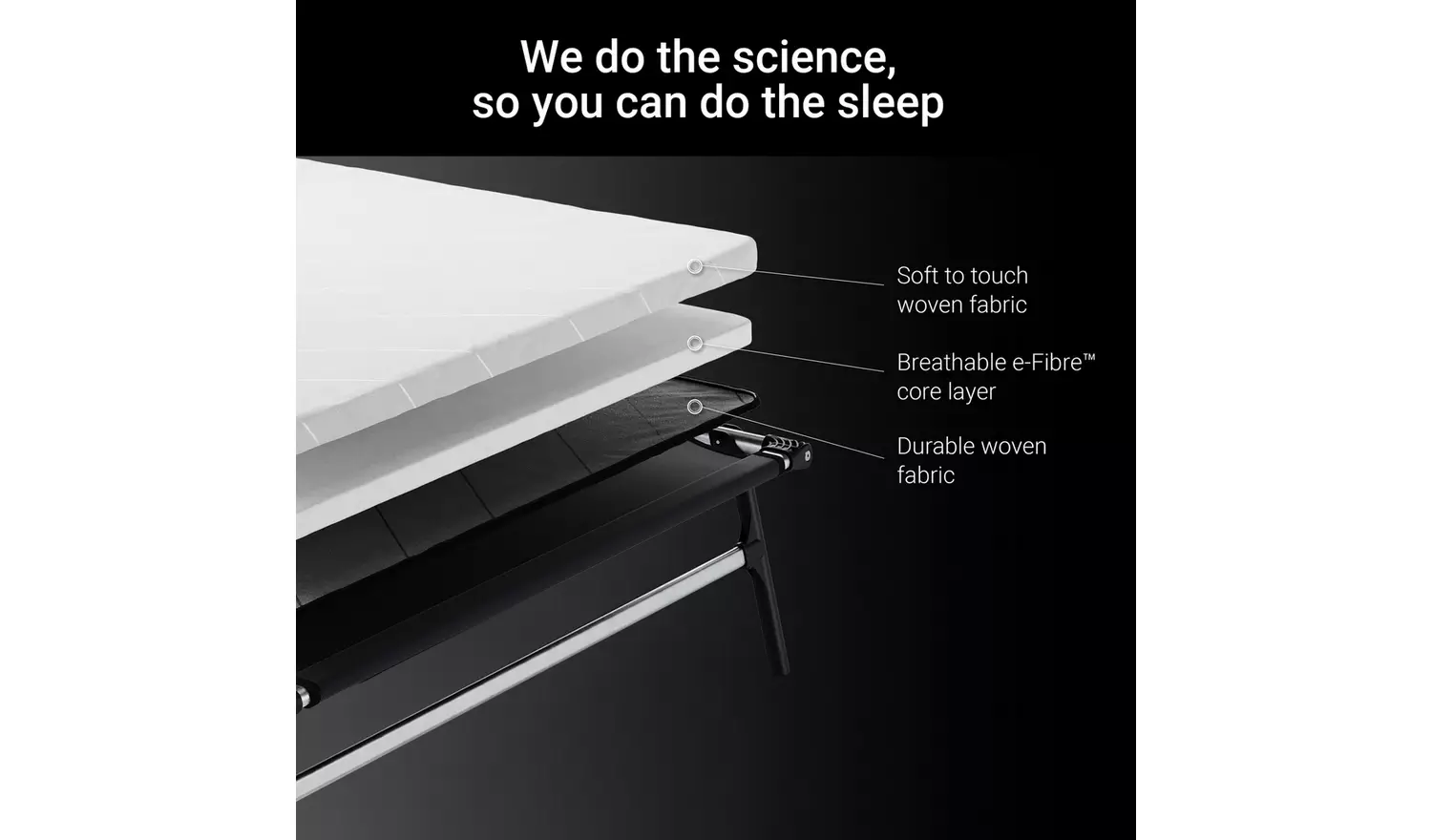 Jay-Be Compact Folding Bed with Mattress - Small Double