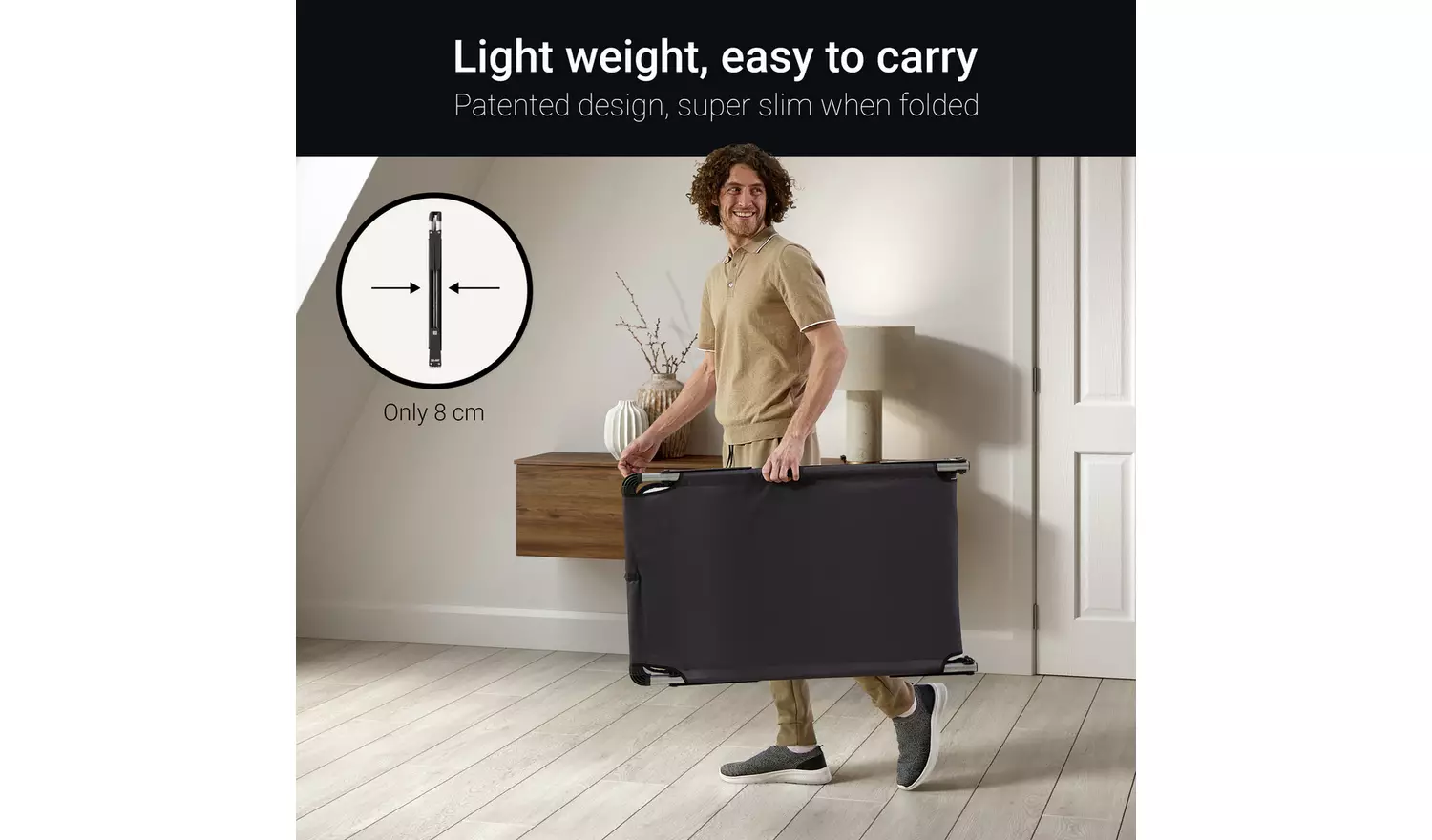 Jay-Be Lite Folding Bed with Mattress - Single