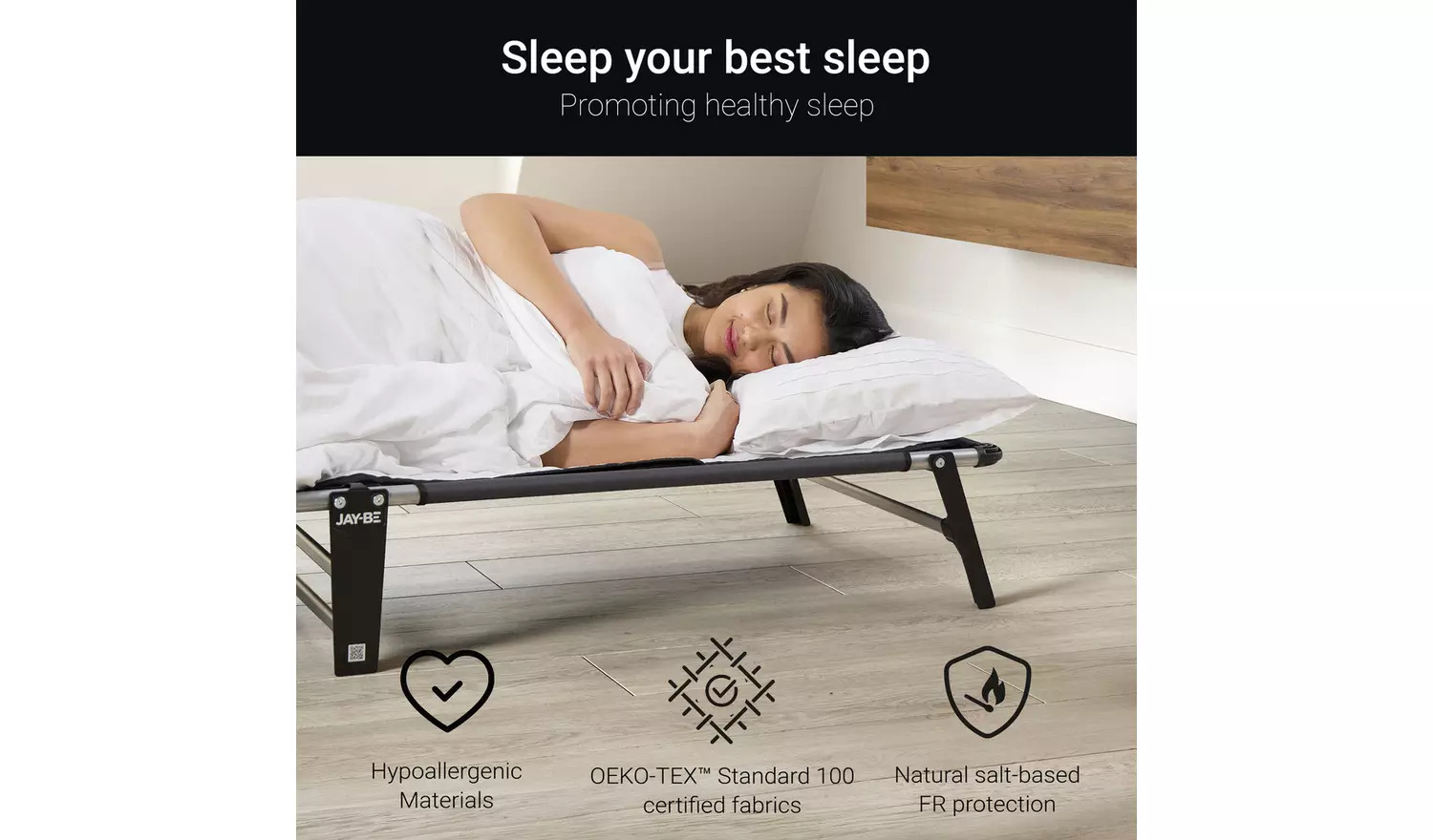 Jay-Be Lite Folding Bed with Mattress - Single