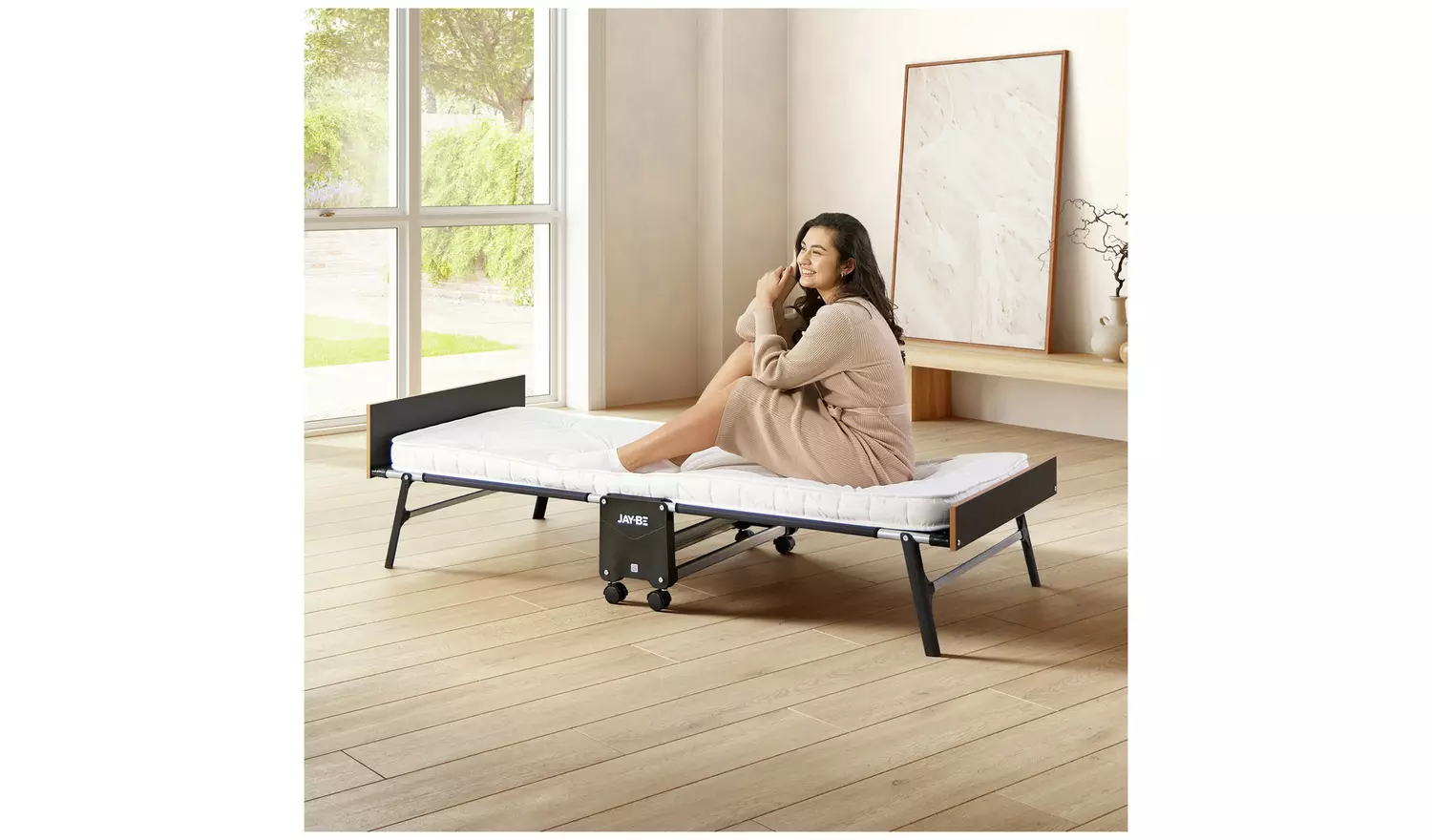 Jay-Be Grand Folding Bed with e-Pocket Mattress - Single