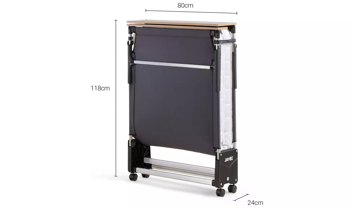 Jay-Be Grand Folding Bed with e-Pocket Mattress - Single