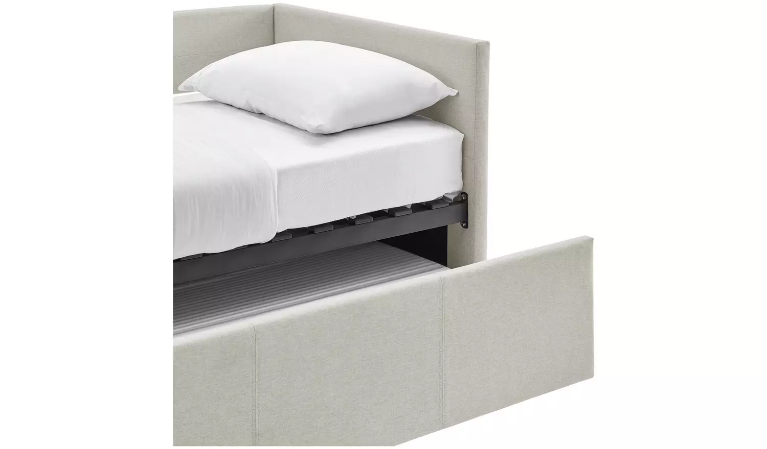 Argos Home Tamara Trundle Day Bed with 2 Mattresses- Natural