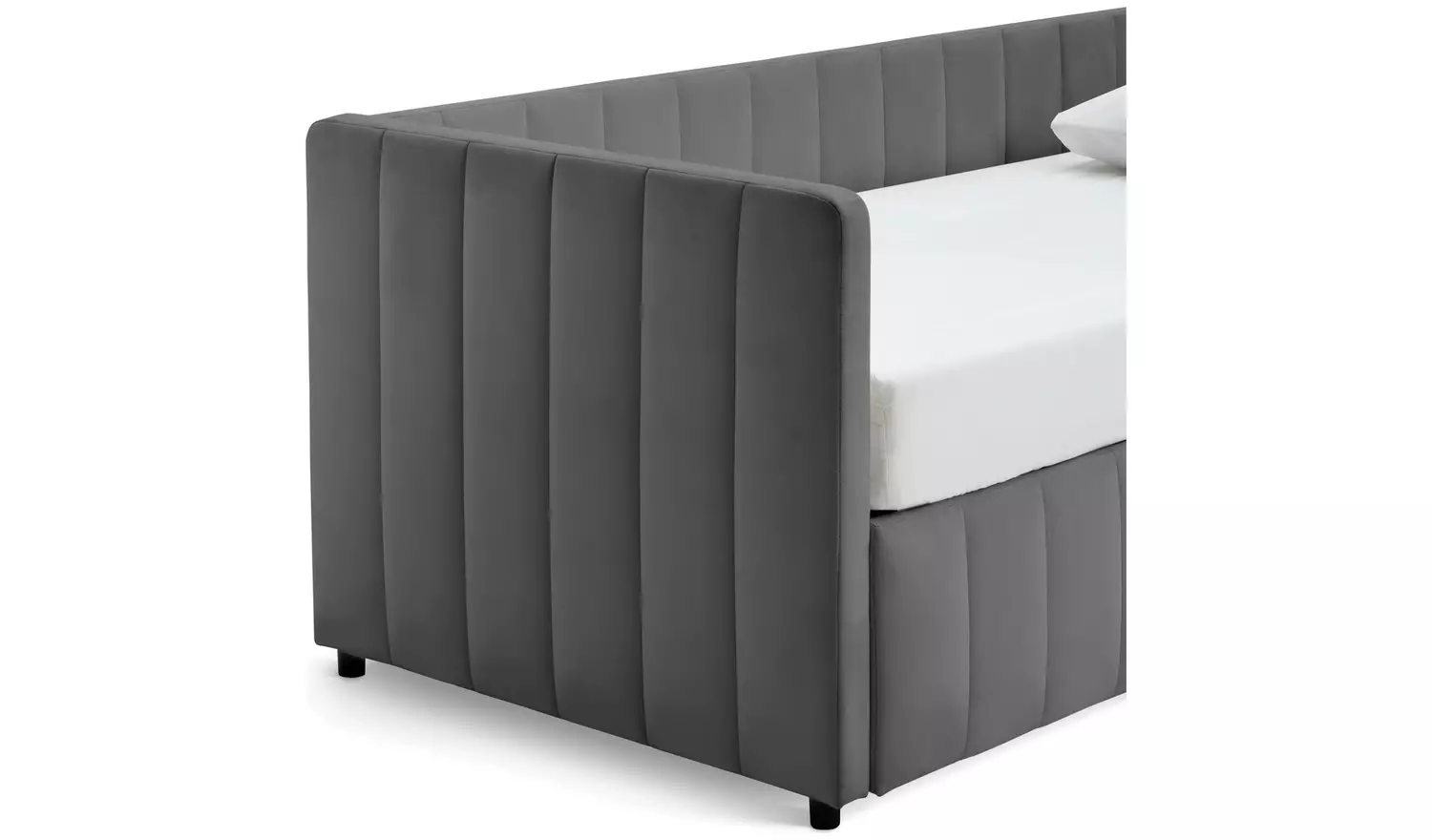 Argos Home Pandora Trundle Day Bed with 2 Mattresses - Grey