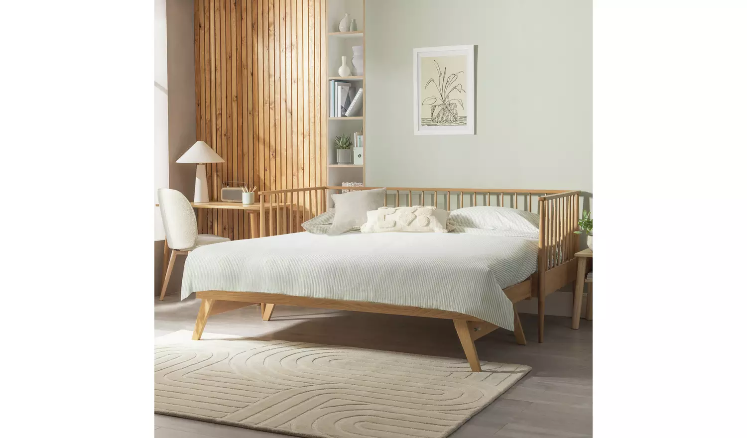 Habitat Chiltern Trundle Day Bed - Oak