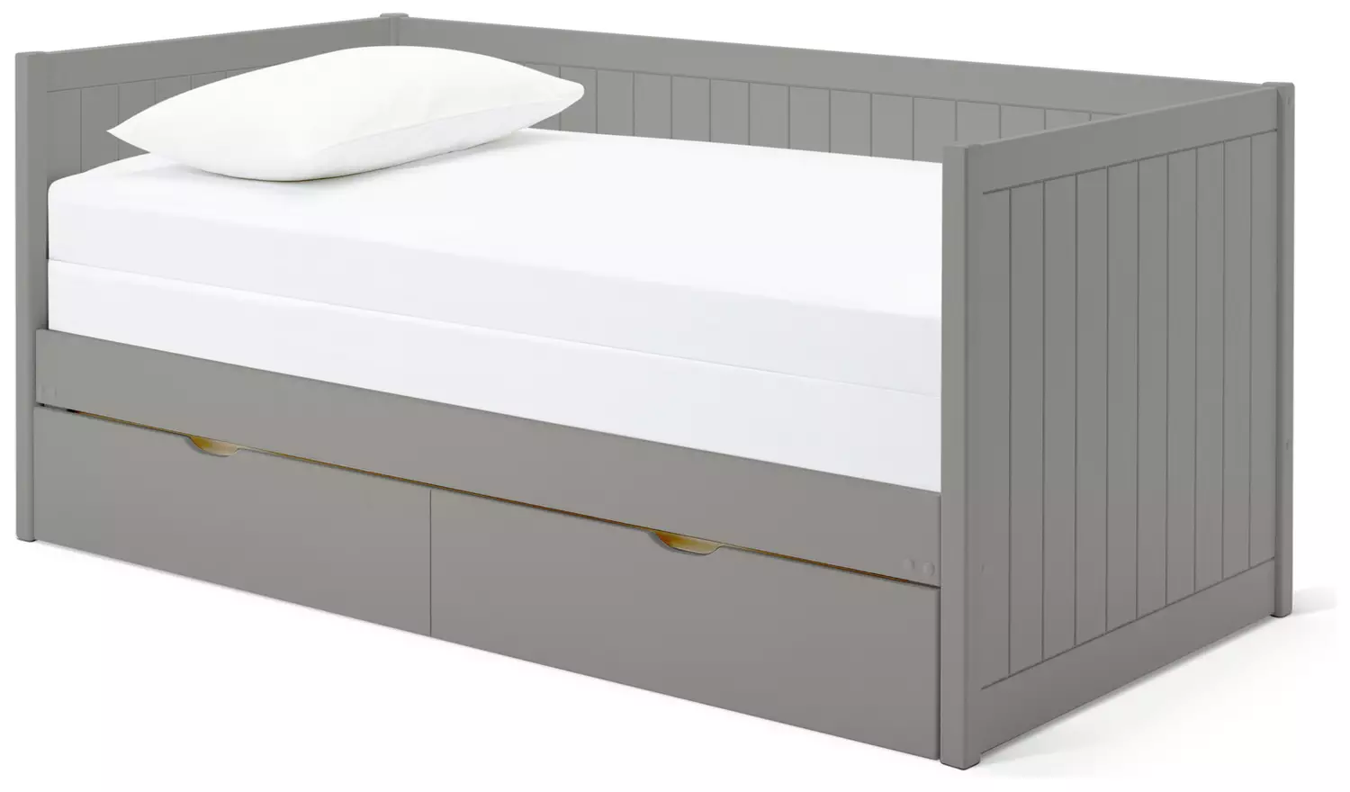 Habitat Axel Trundle Day Bed with 2 Mattresses - Grey