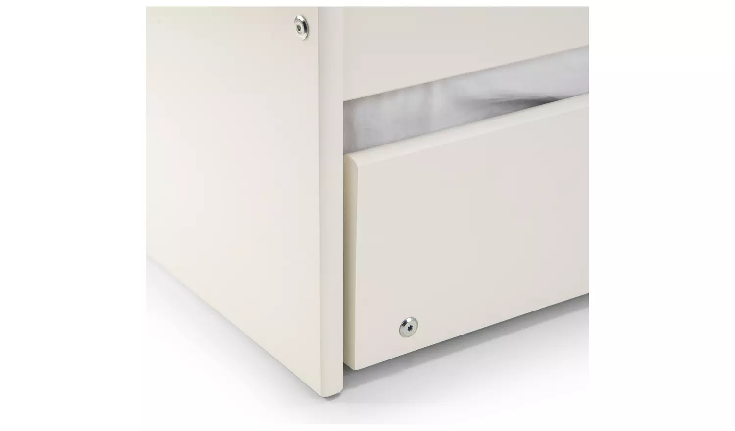 Julian Bowen Elba Trundle Day Bed & 2 Mattresses - White