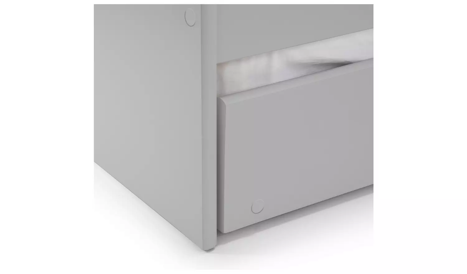 Julian Bowen Elba Trundle Day Bed & 2 Mattresses - Grey