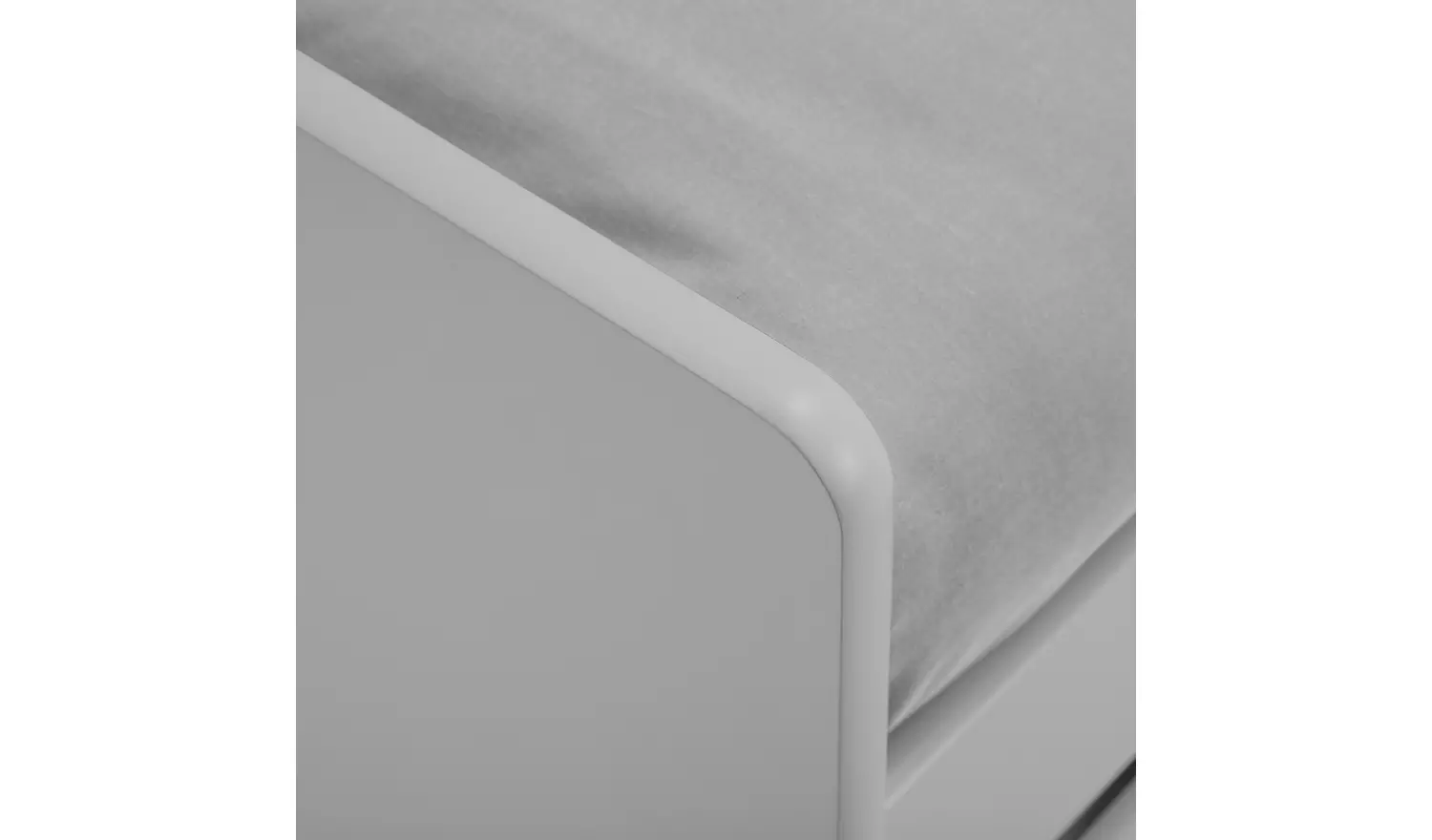 Julian Bowen Elba Trundle Day Bed & 2 Mattresses - Grey