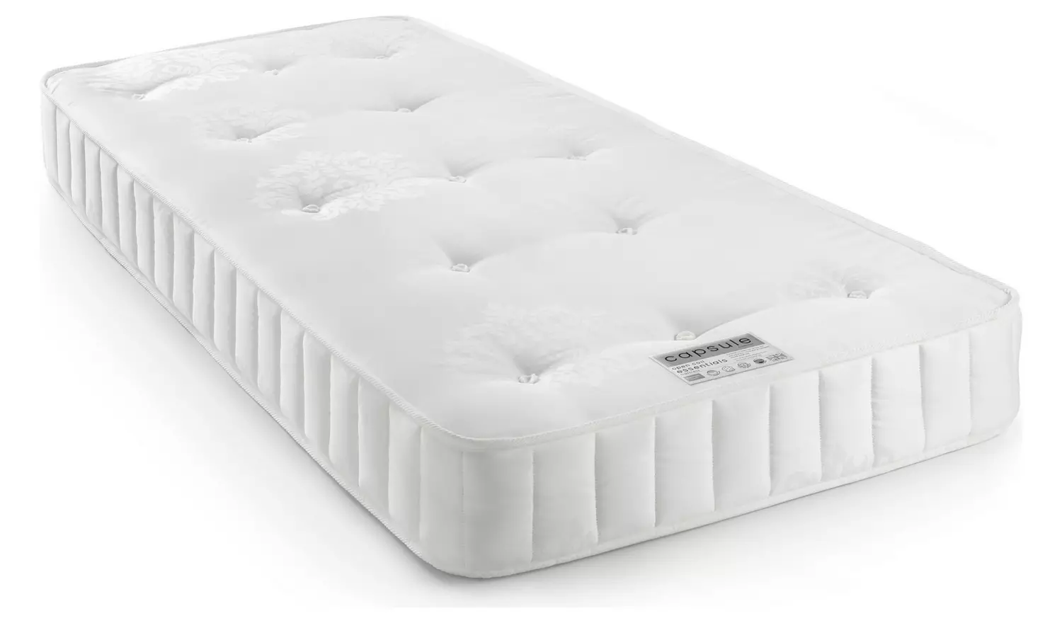 Julian Bowen Elba Trundle Day Bed & 2 Mattresses - Grey