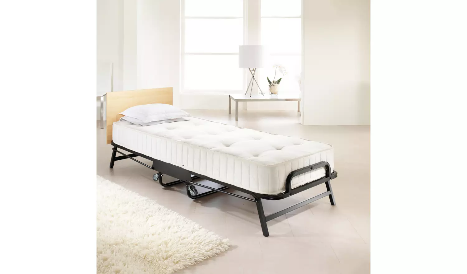 Jay-Be Crown Premier Folding Bed Deep Sprung Mattress-Single