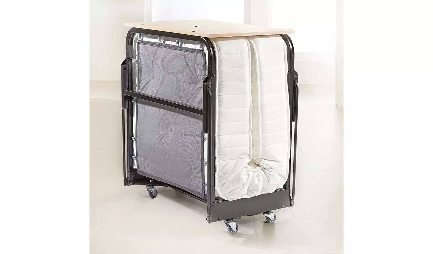 Jay-Be Crown Premier Folding Bed Deep Sprung Mattress-Single