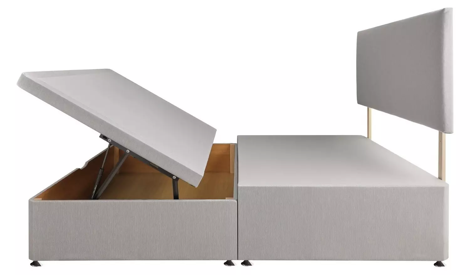 Silentnight Memory Superking Half Ottoman Bed - Grey