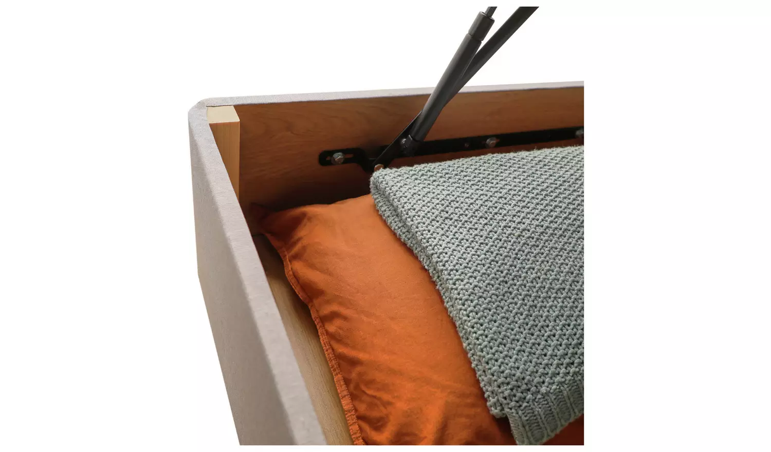 Silentnight Memory Superking Half Ottoman Bed - Grey