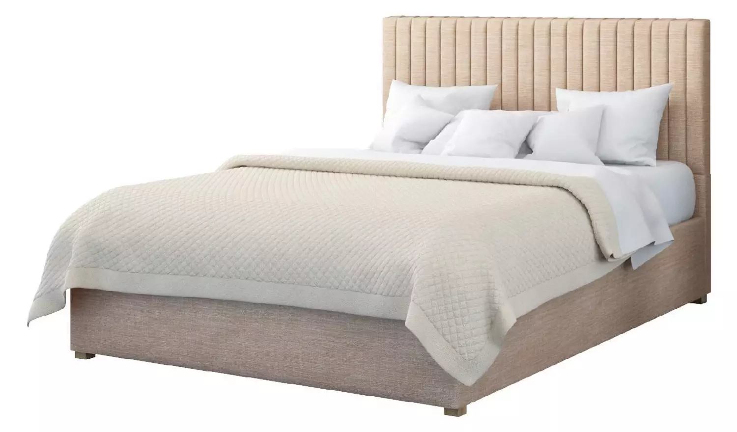 Aspire Grant Small Double End Lift Ottoman Bed - Mink