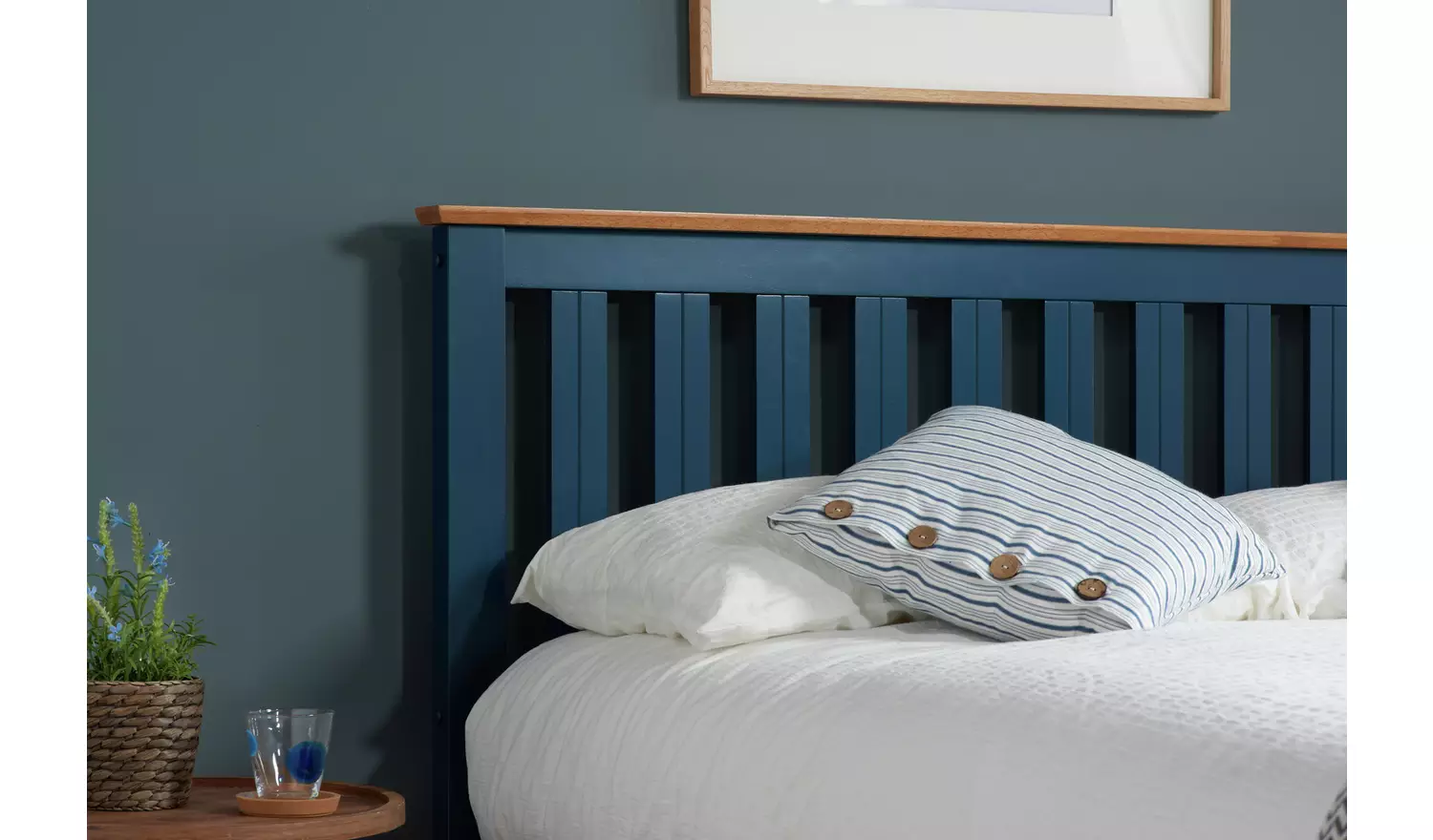 Birlea Phoenix Double End Lift Ottoman Bed - Navy