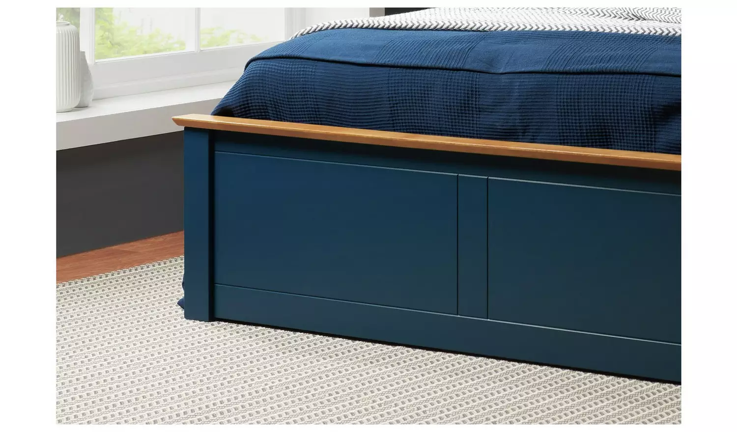 Birlea Phoenix Double End Lift Ottoman Bed - Navy