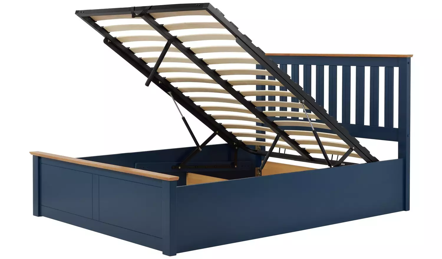 Birlea Phoenix Double End Lift Ottoman Bed - Navy