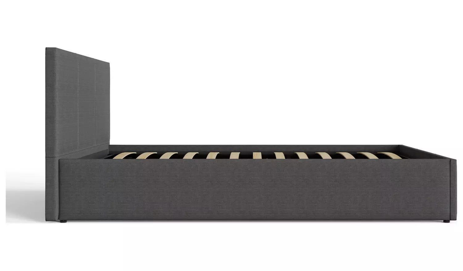 GFW End Lift Double Ottoman Bed with Mattress - Grey