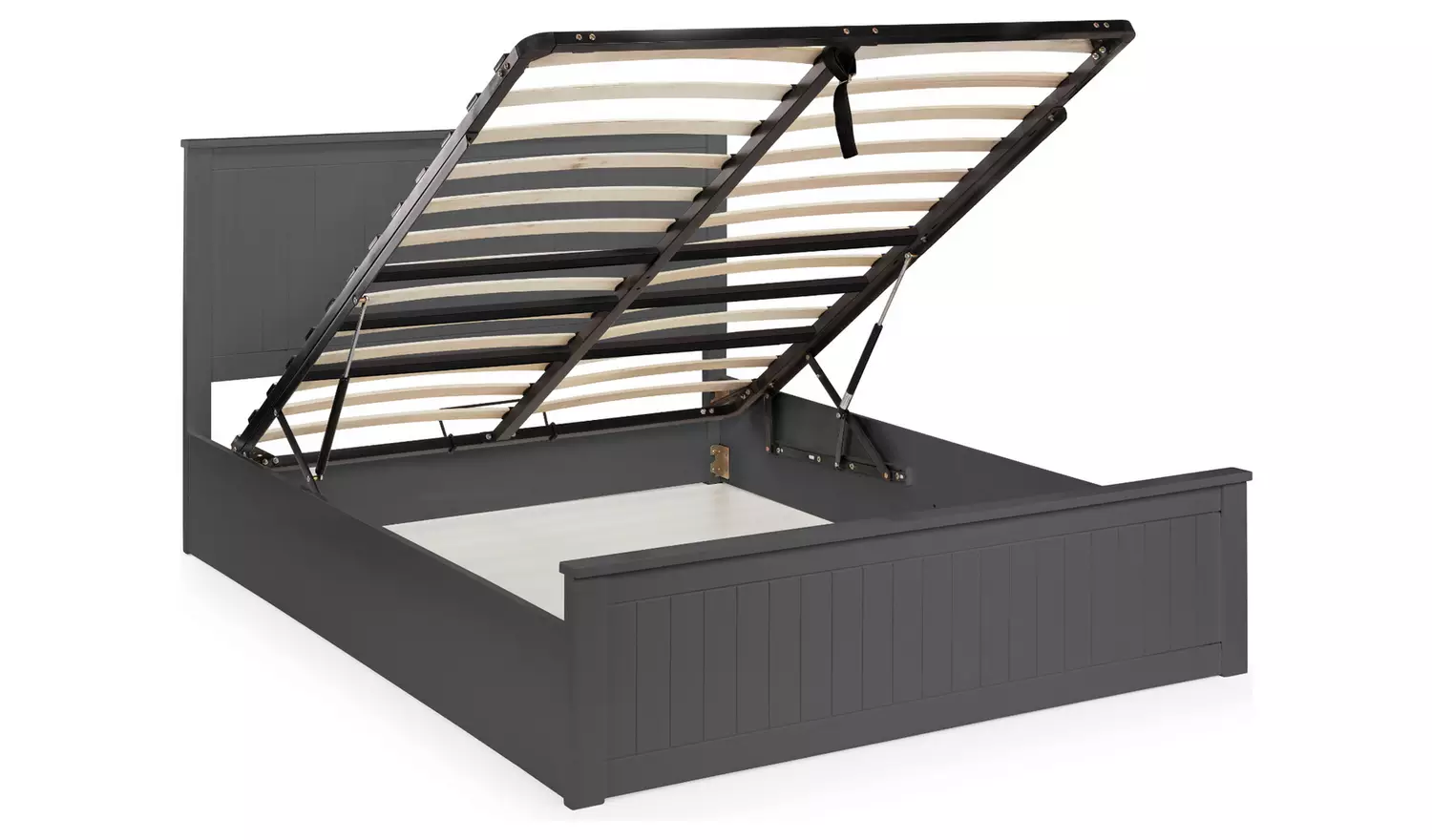 Julian Bowen Maine Double End Lift Ottoman Bed - Anthracite