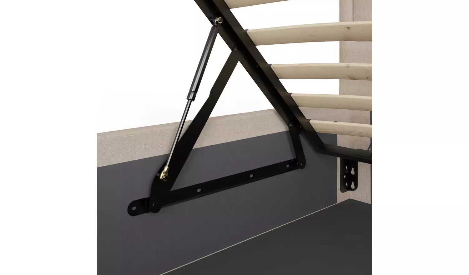 GFW Hollywood Kingsize Ottoman Bed Frame - Natural