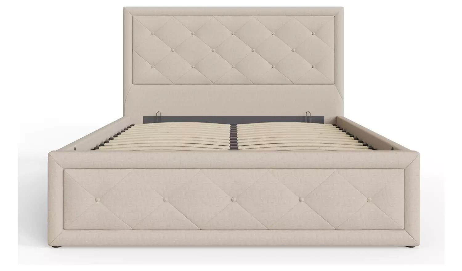 GFW Hollywood Kingsize Ottoman Bed Frame - Natural