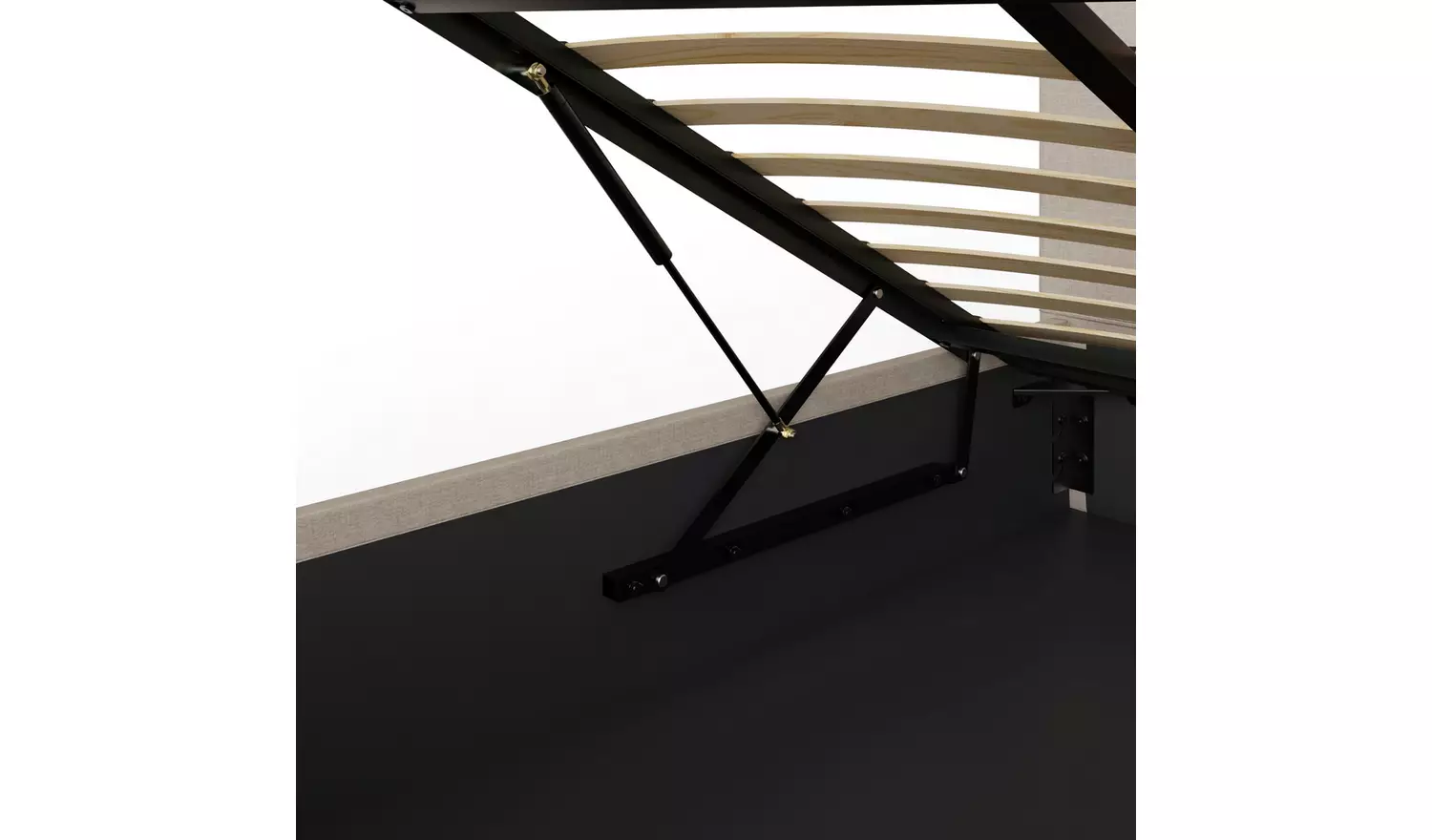 GFW End Lift Double Ottoman Bed Frame - Natural