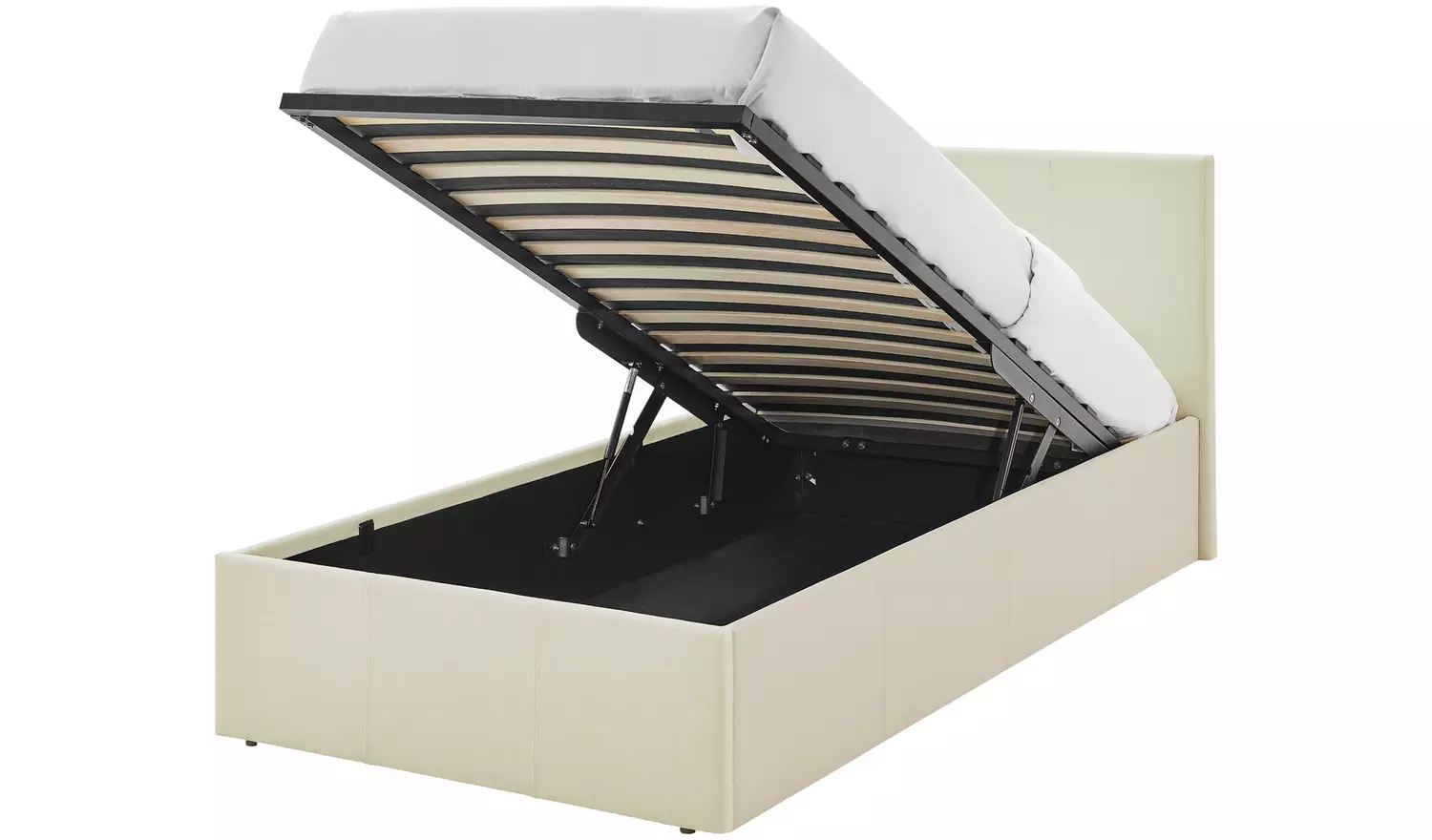 Argos Home Heathdon Single End Lift Ottoman Bed - Natural
