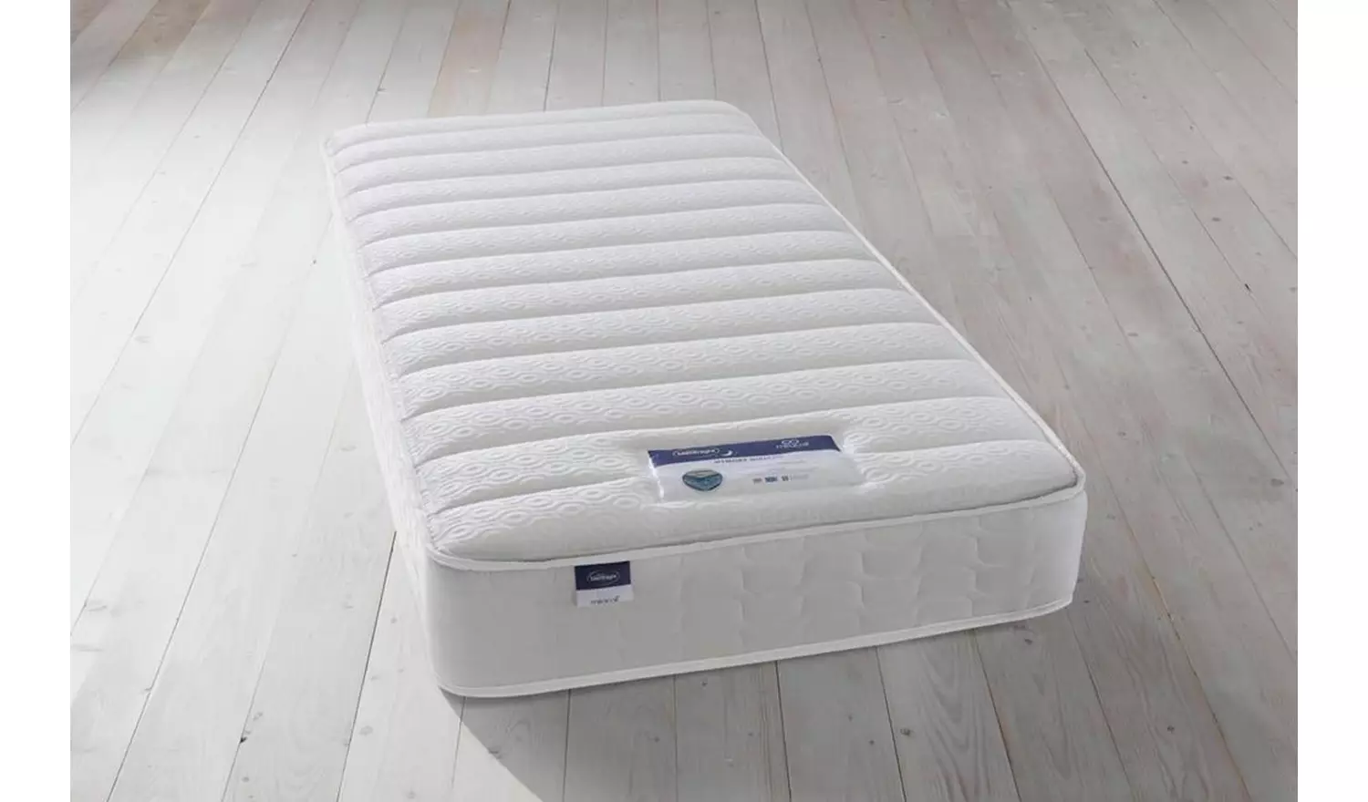 Silentnight Hatfield Single Memory 2 Drawer Divan Bed - Sand