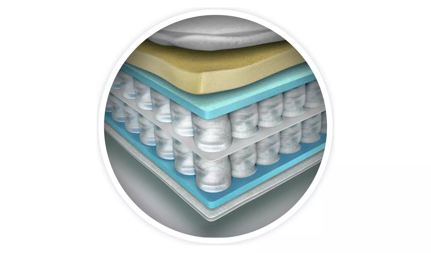 Silentnight Knightly Double Memory 2 Drawer Divan Bed - Grey