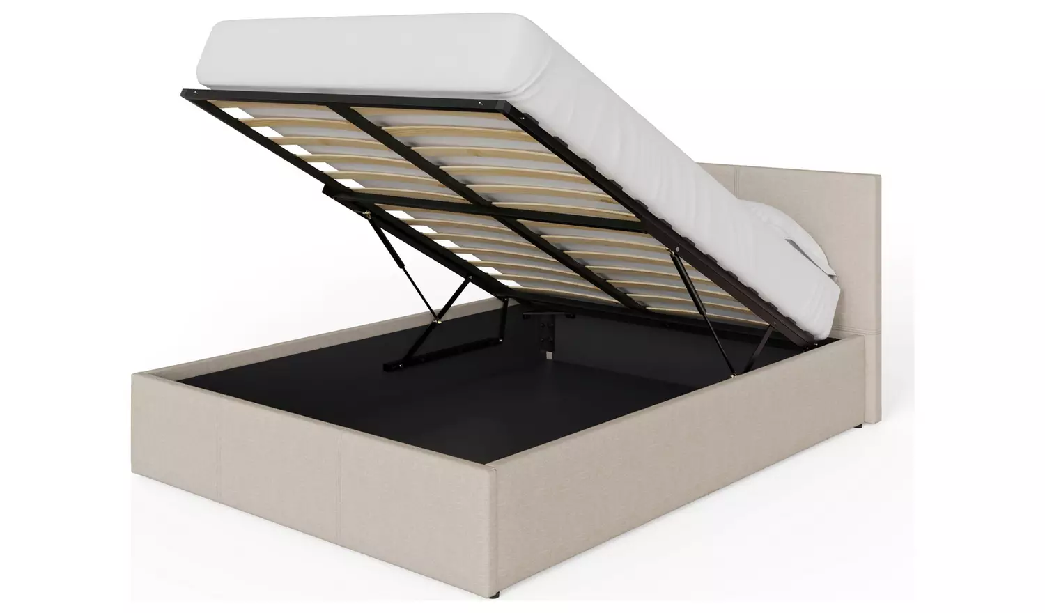 GFW End Lift Small Double Ottoman Bed Frame - Natural