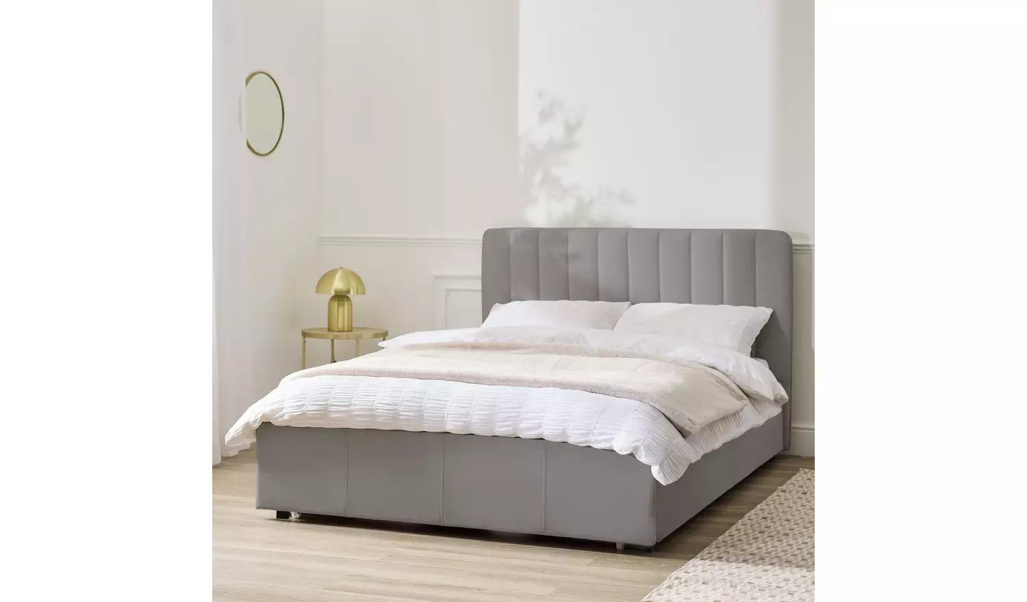 Argos Home Pandora Small Double Drawer Storage Bed - Grey