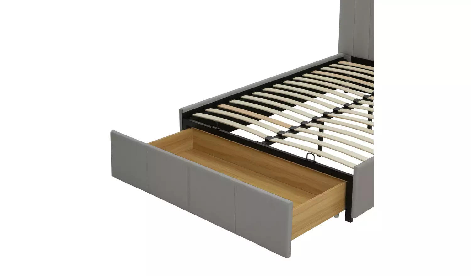 Argos Home Pandora Small Double Drawer Storage Bed - Grey