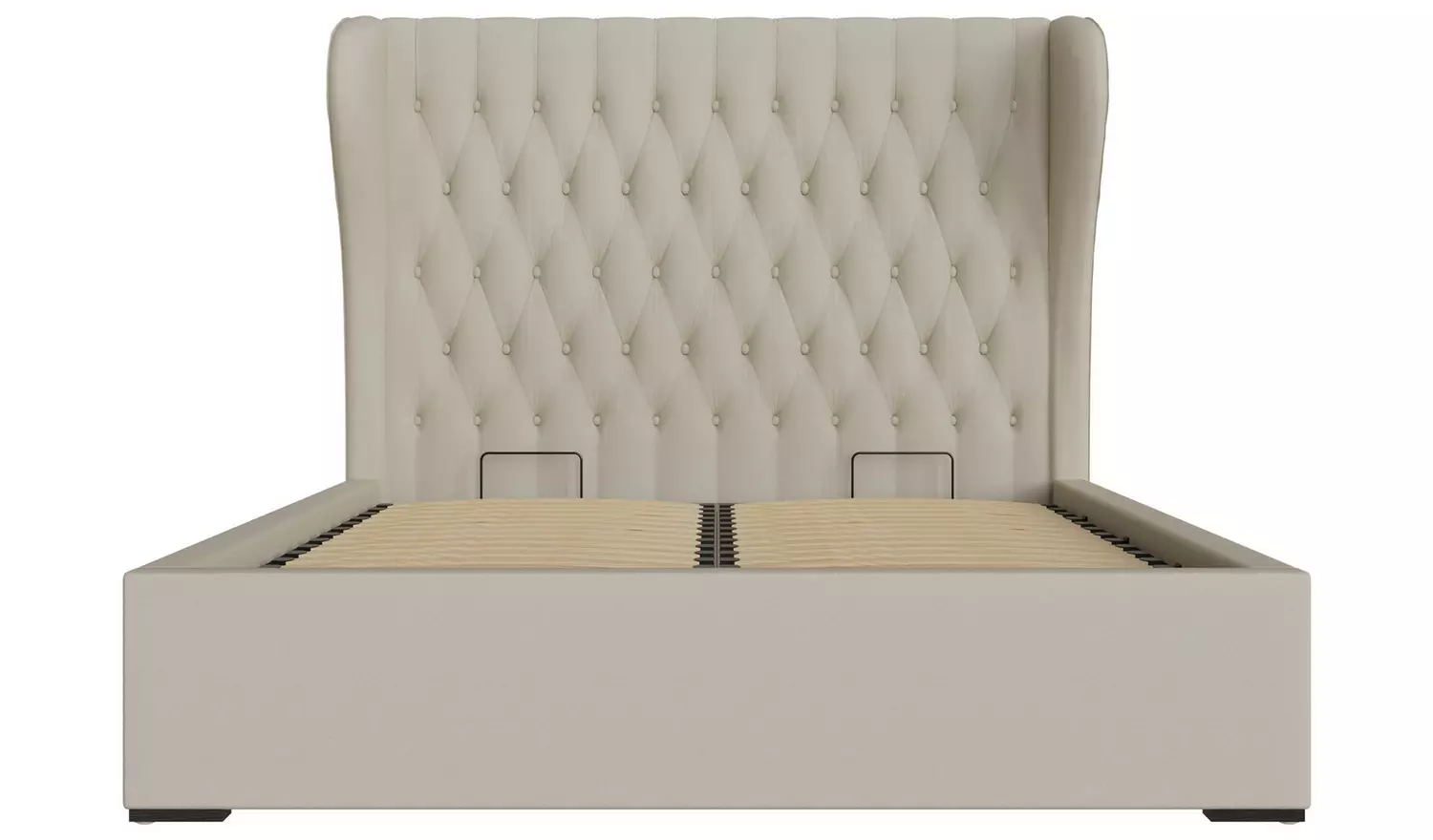 GFW Dakota Kingsize End Lift OttomanBed withMattress-Natural