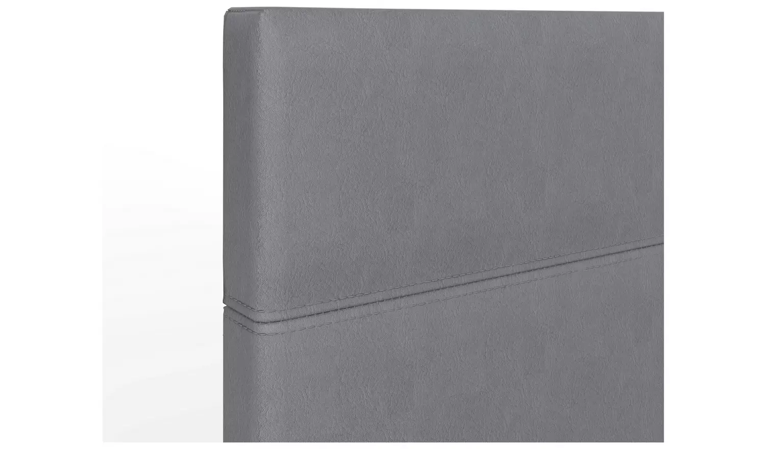 GFW Side Lift Kingsize Faux Leather Ottoman Bed - Grey