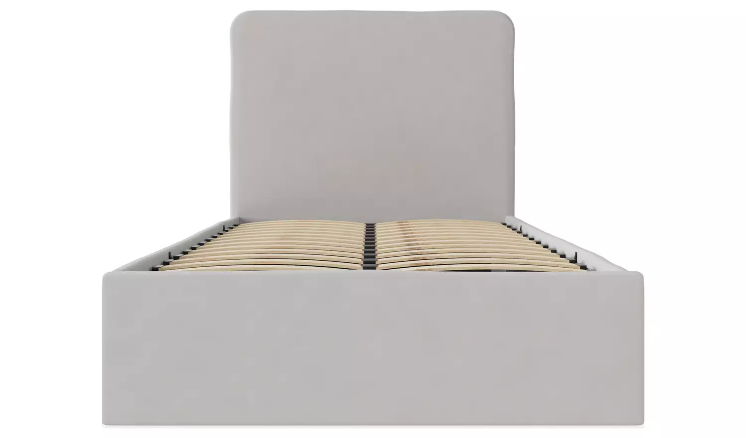 GFW Chiswick Single Side Lift Ottoman Bed with Mattress-Grey