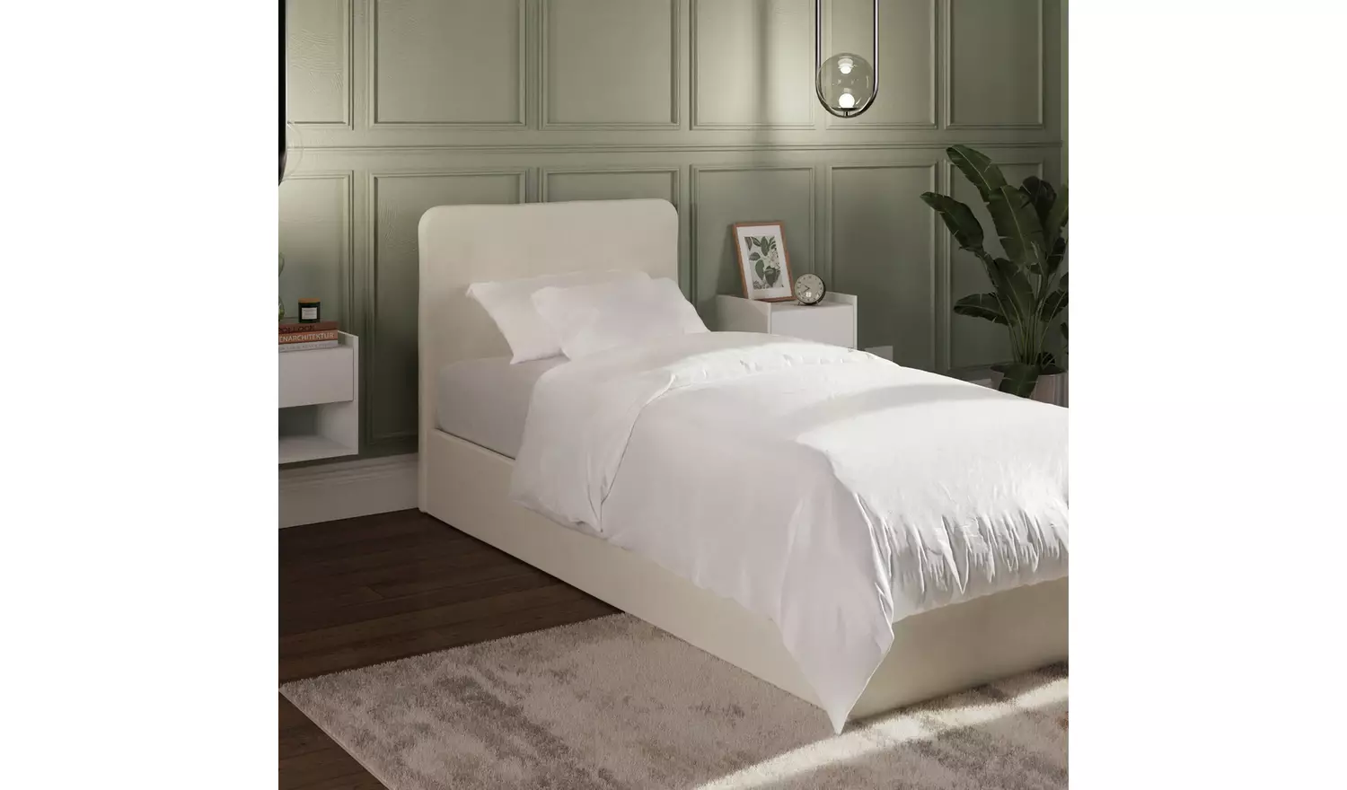 GFW Chiswick Single Side Lift Ottoman Bed with Mattress