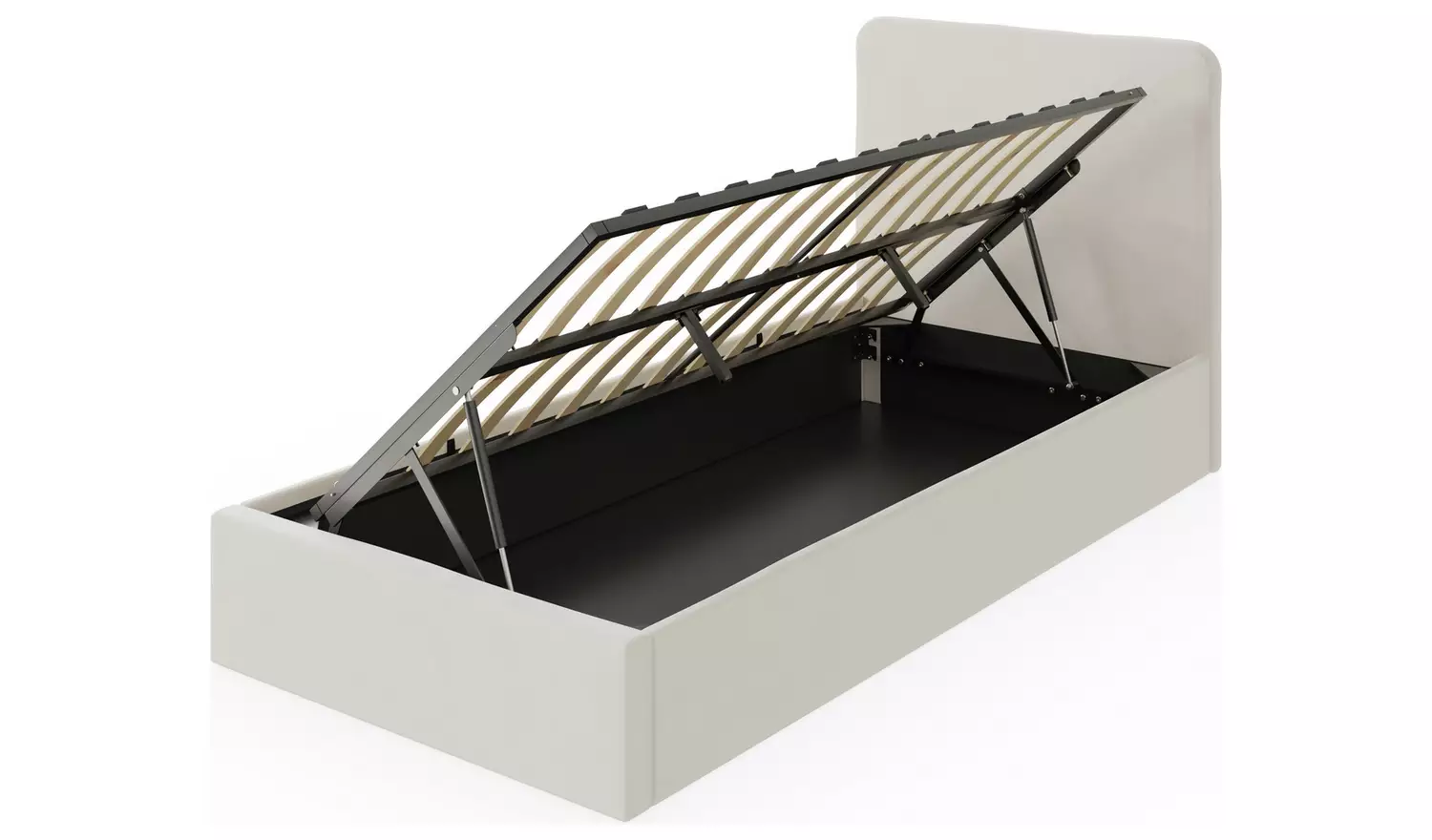 GFW Chiswick Single Side Lift Ottoman Bed with Mattress