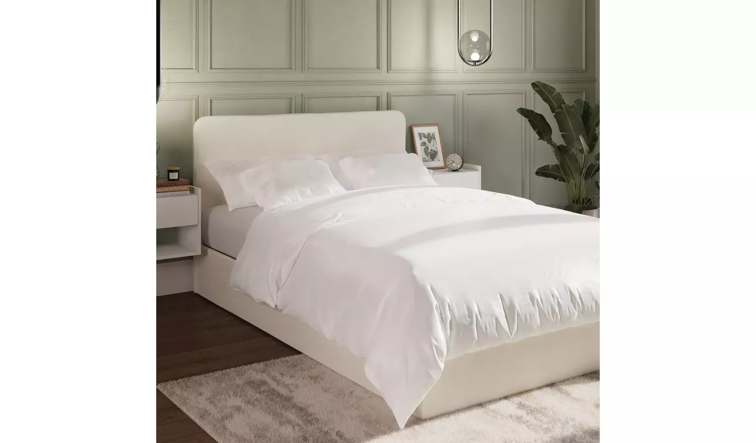 GFW Chiswick Small Double Side Lift Ottoman Bed withMattress