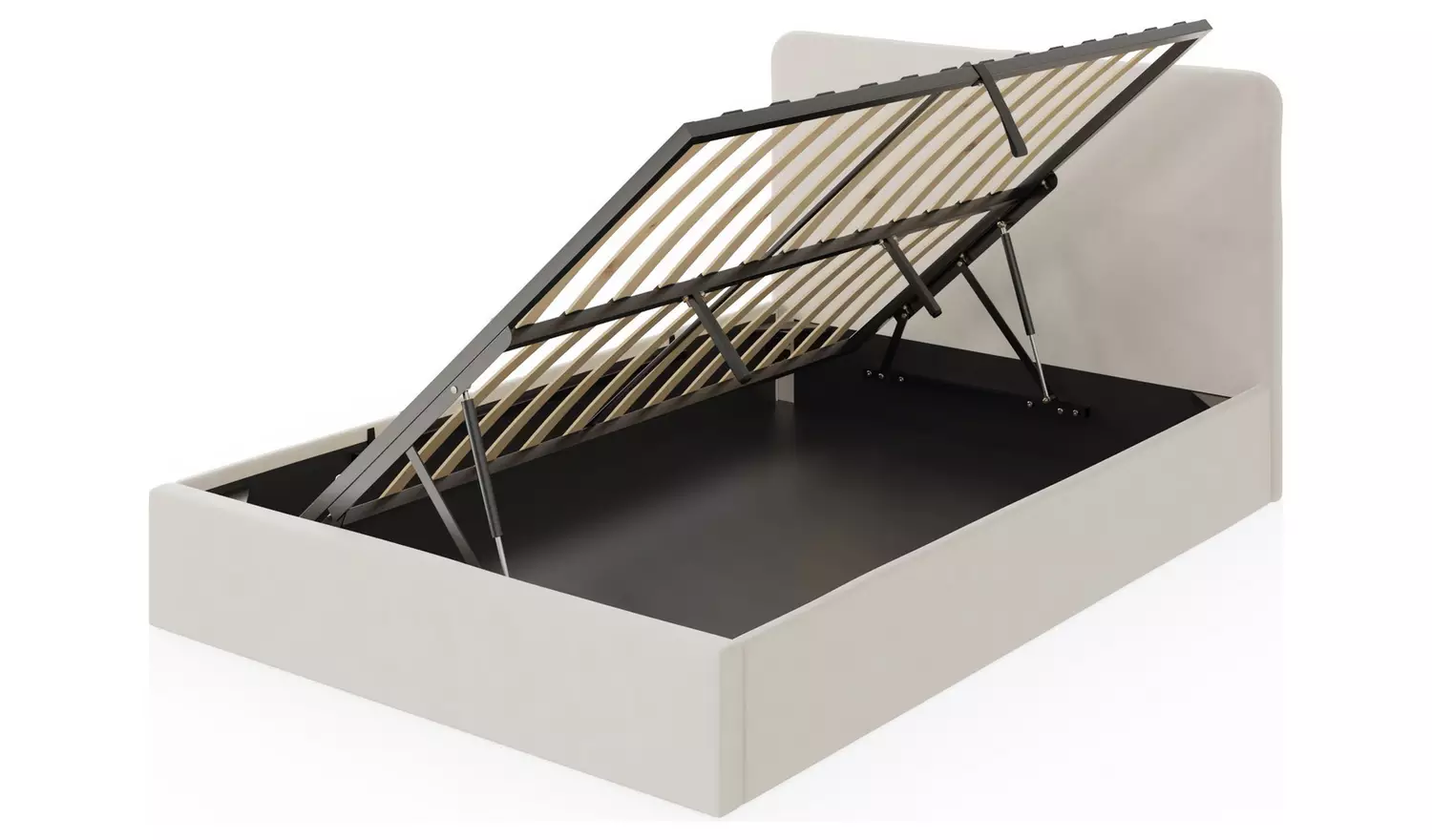 GFW Chiswick Small Double Side Lift Ottoman Bed withMattress