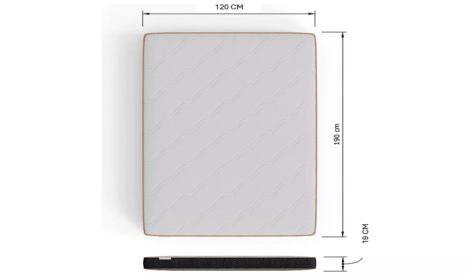 GFW Chiswick Small Double Side Lift Ottoman Bed withMattress