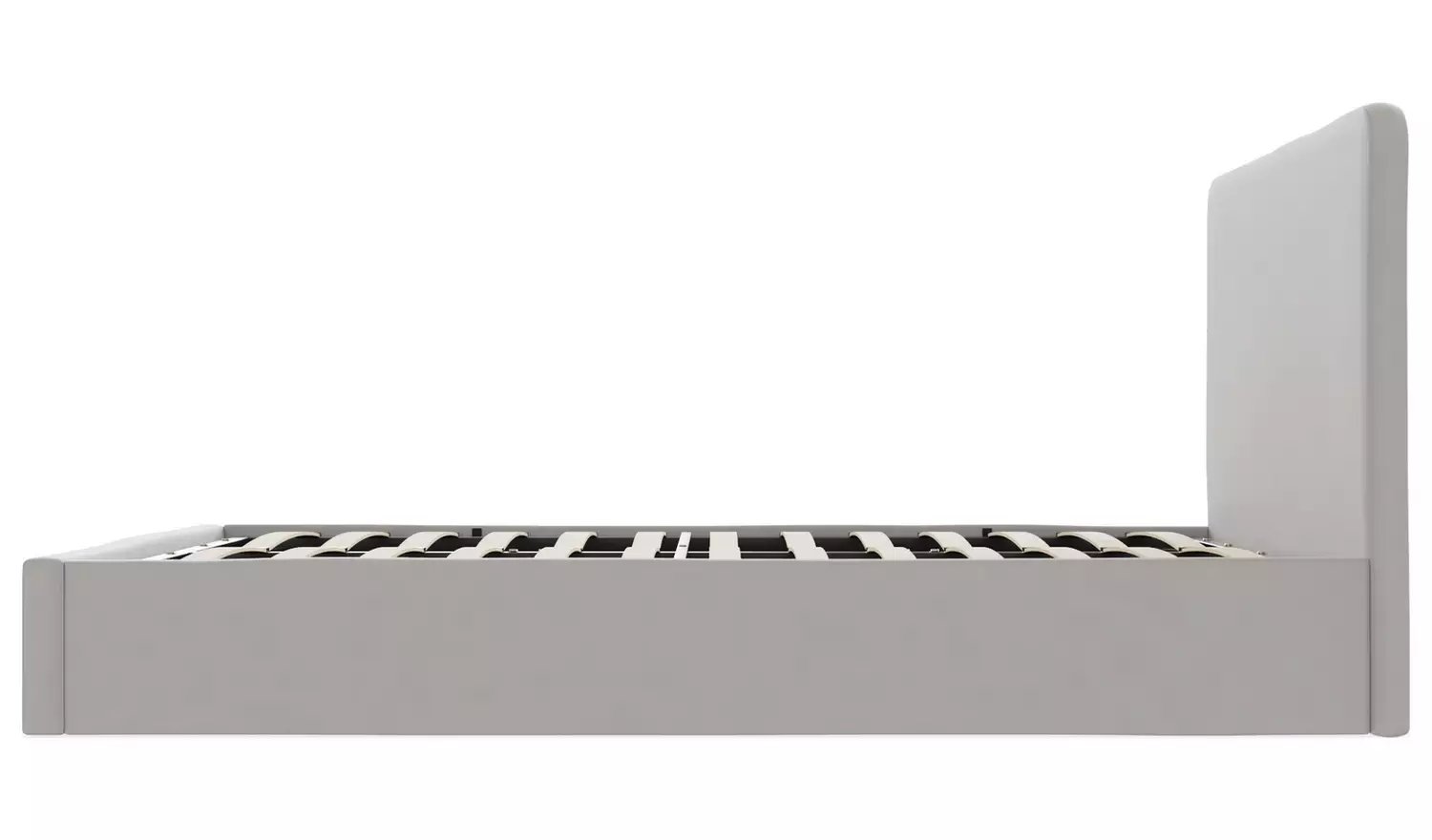 GFW Chiswick Small Double Side Lift Ottoman Bed - Grey